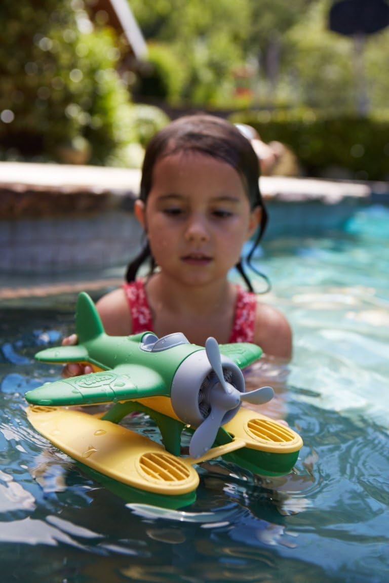 Green Toys Seaplane in Green Color - BPA Free, Phthalate Free Floatplane for Improving Pincers Grip. Toys and Games ,9 x 9.5 x 6 inches 24Hr Smart